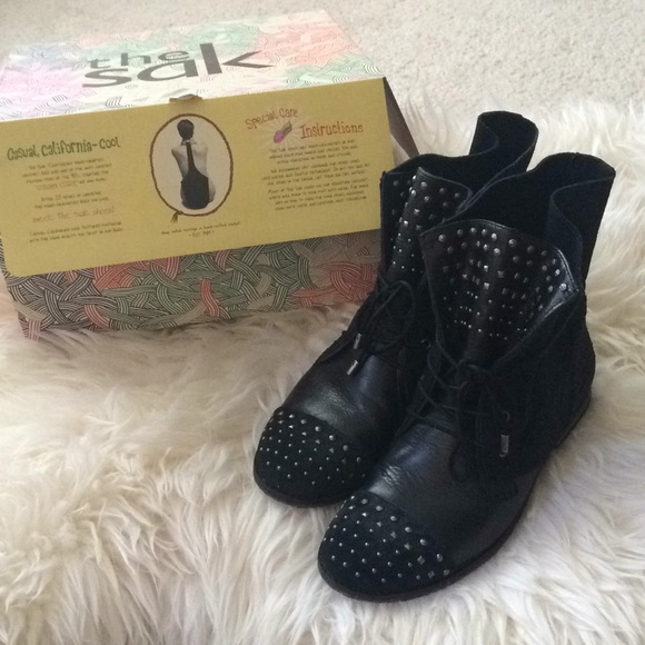 The Sak Anthropologie Leather Studded Boots - Picture 2 of 8